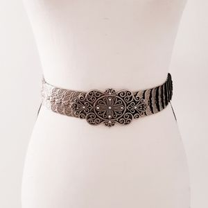 Elegant Silver Women's Belt